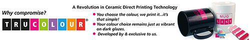 A revolution in Ceramic Direct Printing Technology.
You choose the colour, we print it...it's that simple!
Your colour choice remains just as vibrant on dark glazes.
Developed by & exclusive to us!