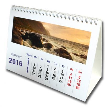 A5 Wiro Desk Calendar