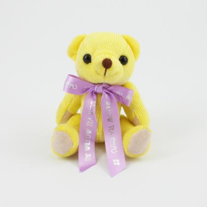 12.5cm Lemon Candy bear Bow