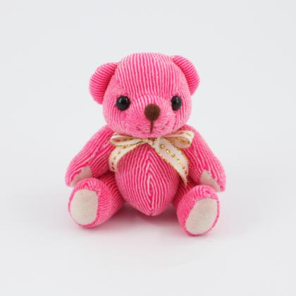 12.5cm Raspberry Candy bear plain