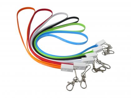 2 in 1 charging lanyard cable (iphone and android)