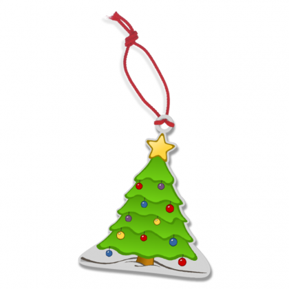 Recycled 90mm Custom Shaped Christmas Decoration