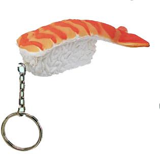 Shrimp Sushi Keyring Stress Shape