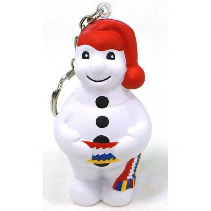 Snowman Keyring Stress Shape