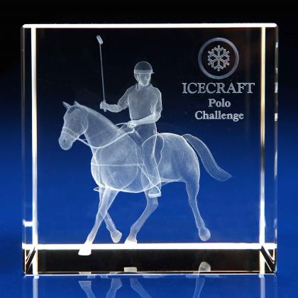 Crystal Glass Horse Award, Trophy or Paperweight