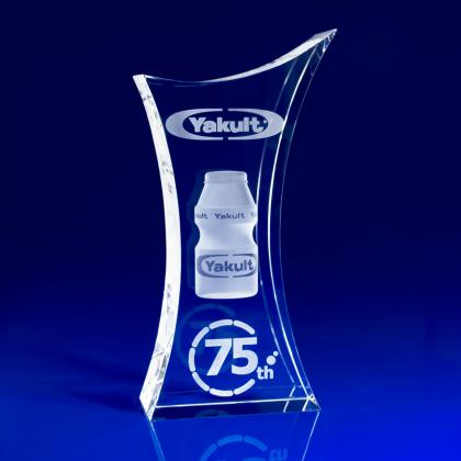 Crystal Glass Trophy, Award or Paperweight