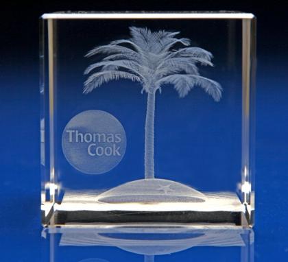 Crystal Glass Travel and Tourism Award or Paperweight
