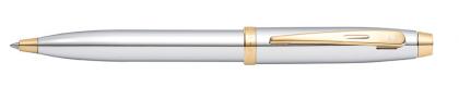 SHEAFFER 100 CHROME BALL PEN. With Gold Tone Appointments