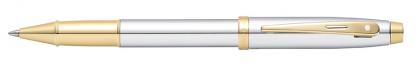 SHEAFFER 100 CHROME ROLLER BALL PEN. With Gold Tone Appointments