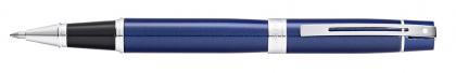SHEAFFER 300 BLUE LACQUER ROLLER BALL PEN. With Chrome Plated Appointments