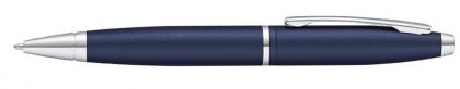 CROSS CALAIS MIDNIGHT BLUE LACQUER BALL PEN. With Chrome Appointments.