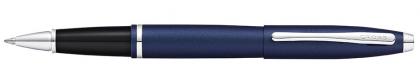 CROSS CALAIS MIDNIGHT BLUE LACQUER ROLLER BALL PEN. With Chrome Appointments.