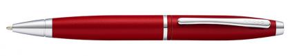 CROSS CALAIS RED LACQUER BALL PEN. With Chrome Appointments.