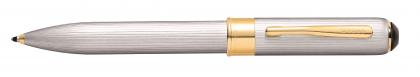 CROSS TRACKR BRUSHED CHROME BALL PEN. With 23 Carat Gold Plated Appointments.