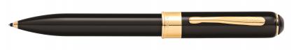 CROSS TRACKR BLACK LACQUER BALL PEN. With 23 Carat Gold Plated Appointments