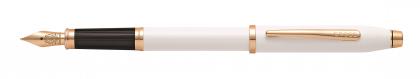CROSS Century II Polished Pearlescent White Lacquer with Rose Gold FP