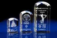 Crystal Glass Business Award, Trophy or Paperweight