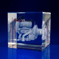 Crystal Glass Engineering Award or Paperweight