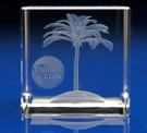 Crystal Glass Travel and Tourism Award or Paperweight
