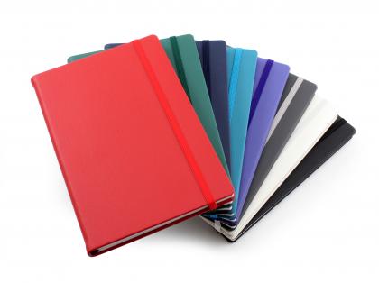 ELeather A5 Casebound Notebook with Strap & Recycled Paper