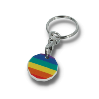 Recycled PRIDE New Trolley Coin Keyring