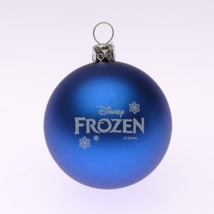 German Produced Glass Bauble 60mm 1 Colour/Glitter print.
