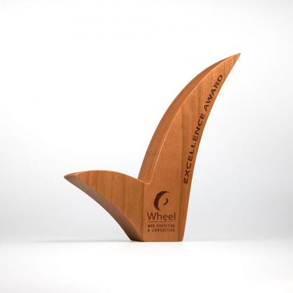 Complex Real Wood Block Award - large