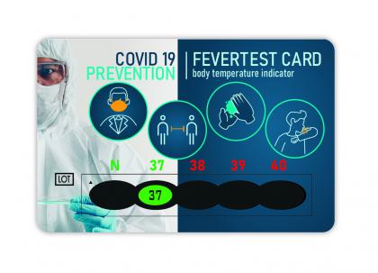 Fevertest card Covid-19 Prevention