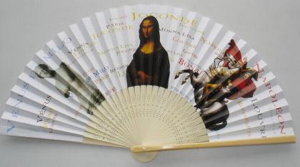 Paper Fan With Bamboo Handle