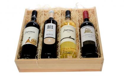 FOUR-BOTTLE WINE CRATE