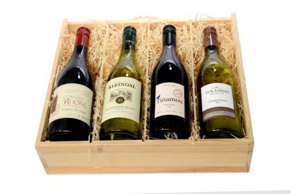 FOUR-BOTTLE WINE CRATE