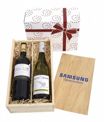 TWO-BOTTLE WINE CRATE