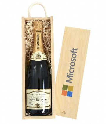 CHAMPAGNE IN A WOODEN CRATE