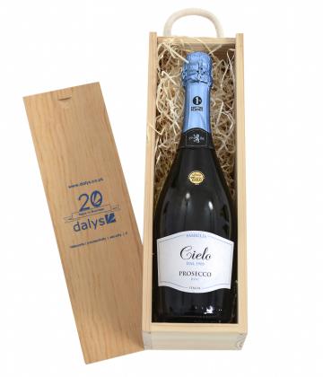 PROSECCO IN A WOODEN CRATE