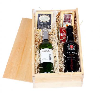 PORT, WINE, CHEESE & PATE CRATE