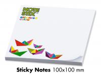 SQUARE STICKY NOTE PAD 100x100mm.