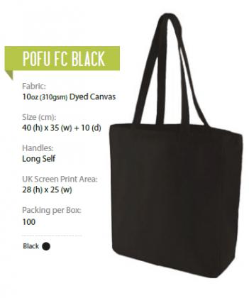 POFU FC BLACK Canvas  Bag