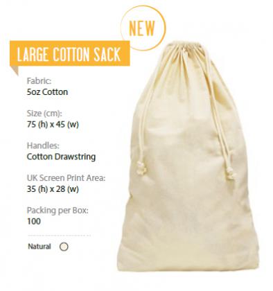 Large Cotton Sack