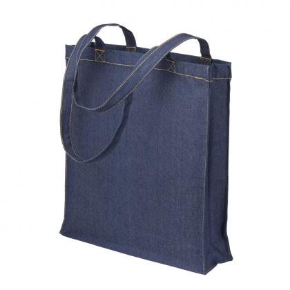 Denim-Look Shopping Bag