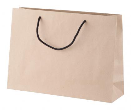 custom made paper shopping bag, horizontal