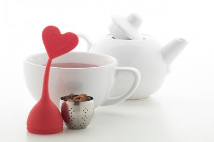 tea infuser, heart
