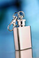 keyring with hip flask