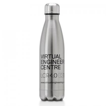 Oasis silver stainless steel insulated thermal bottle - 500ml
