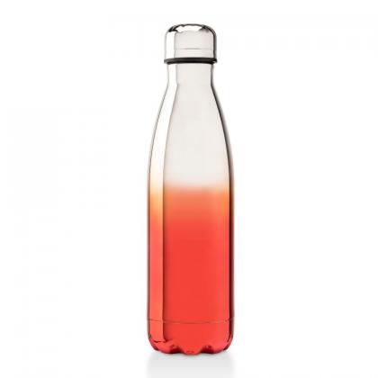 Oasis red insulated electroplate thermal, insulated stainless steel bottle - 500ml