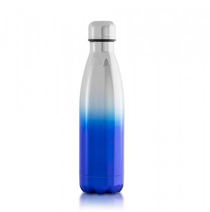Oasis dark blue insulated electroplate thermal, insulated stainless steel bottle - 500ml