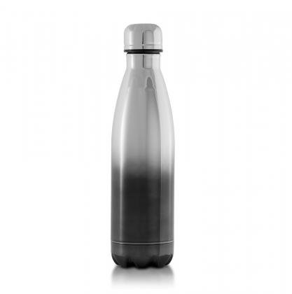 Oasis black insulated electroplate thermal, insulated stainless steel bottle - 500ml