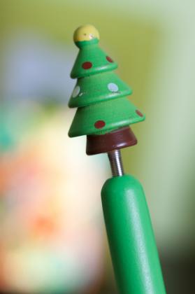 cartoon pen, Christmas tree