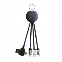 C19 multi charging cable with NFC