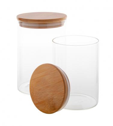 XL glass storage jar