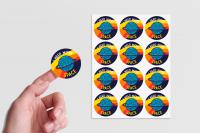 Stickers - paper - 51mm diameter - 15 to sheet
